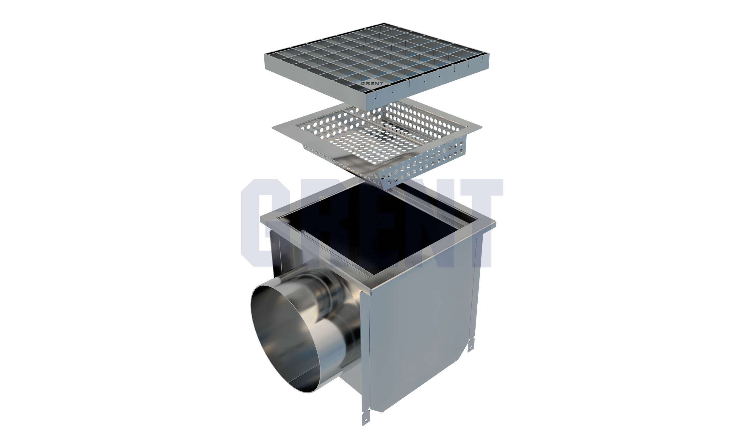 Трап GRENT KV 300. БВ. 200 (выход сбоку)