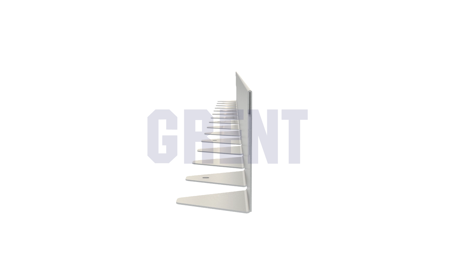 Бордюр стальной GRENT BR L-образный 1200*70, 1,5, оцинкованный