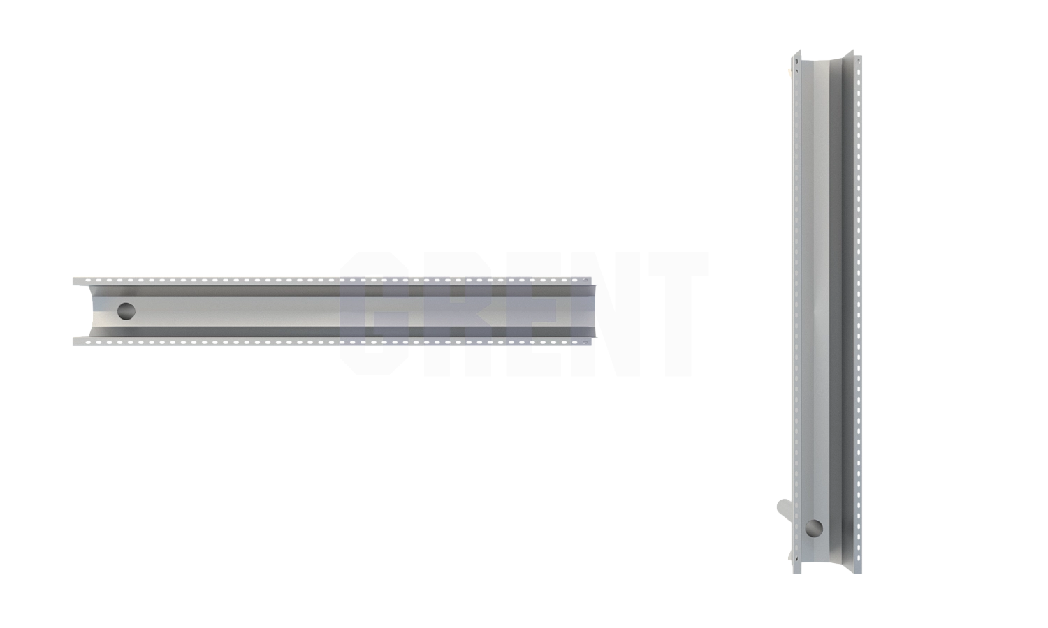 Лоток водоотводный мостовой GRENT MosT подвесной 400 выпускной