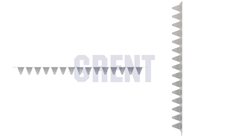 Бордюр стальной GRENT BR L-образный 2400*120, 1,5, оцинкованный