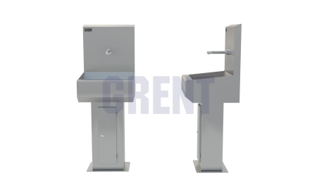 Умывальник 1-секционный на стойке GRENT-S-01