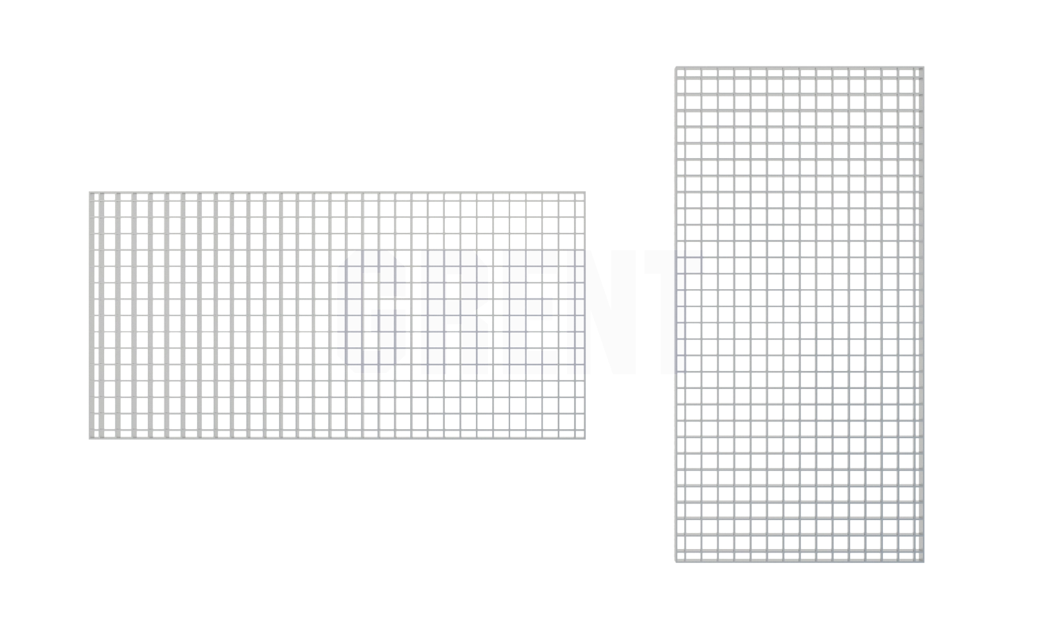 Прессованный настил из нержавеющей стали GRENT 33х33 500х1000