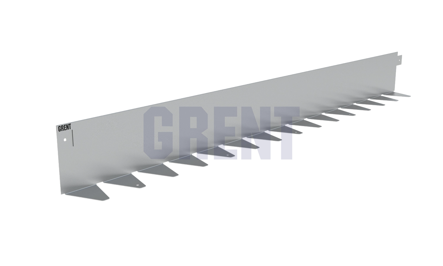 Бордюр стальной GRENT BR L-образный 2400*120, 1,5, оцинкованный